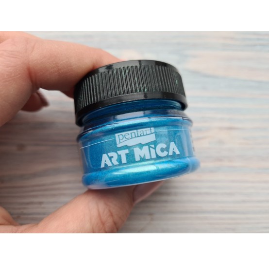PENTART Art Mica mineral powder, Golden blue, 9g