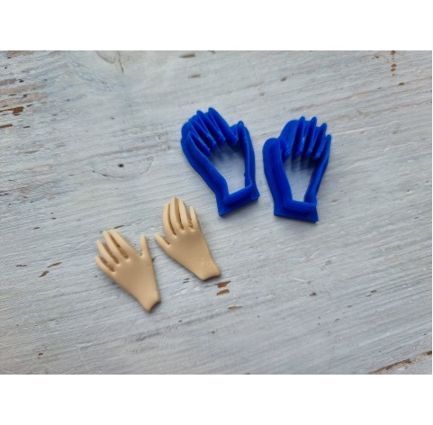 "Womans hands", set of 2 cutters, 1 inch (2,5 cm)