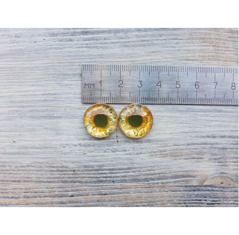 Glass eyes Brown 1, ~ Ø 1.8 cm