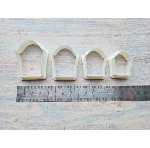 "Grave", set of 4 cutters, one clay cutter or FULL set