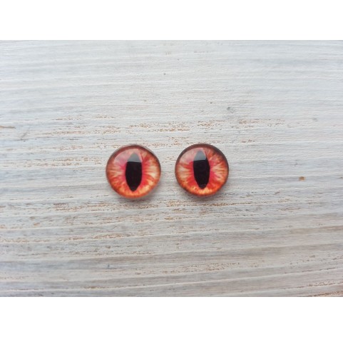Glass eyes Red 3, ~ Ø 0.8 cm