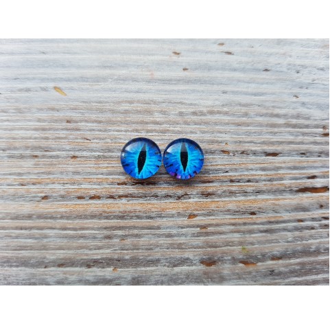 Glass eyes Blue 7, ~ Ø 1.2 cm