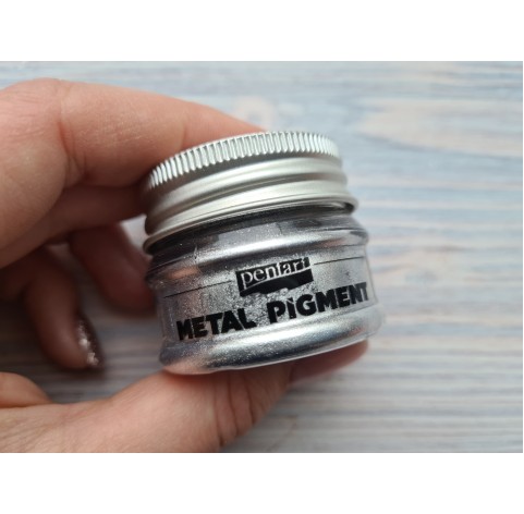 PENTART pigment powder Metallic Effect, Sparkling silver, 8 g