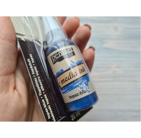 PENTART alcohol-based ink, topaz-blue, 20 ml, No. 21045