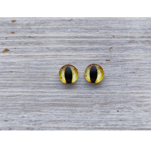 Glass eyes Yellow 4, ~ Ø 0.8 cm