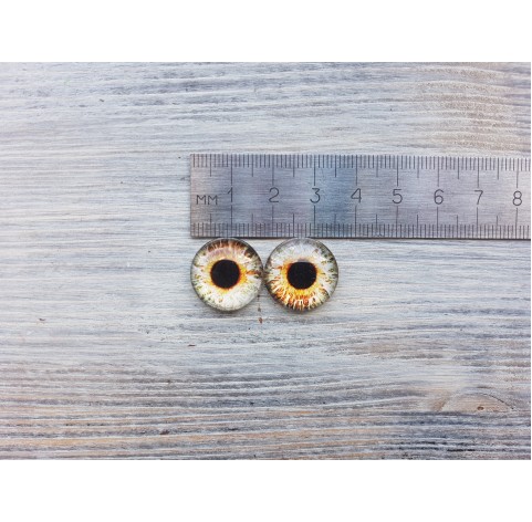 Glass eyes Brown 2, ~ Ø 1.8 cm