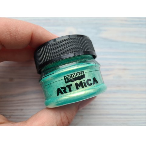 PENTART Art Mica mineral powder, Golden green, 9g