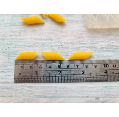 Silicone mold, Pasta / macaroni, style 4, 9 pcs., ~ 2.5 cm