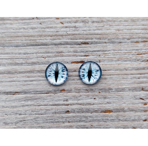 Glass eyes White 3, ~ Ø 1 cm