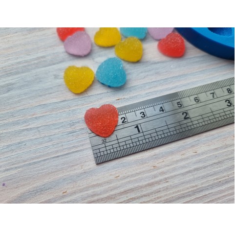 Silicone mold, Sugar hearts, 14 pcs., ~ 1.5 cm