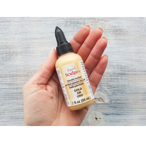 Sculpey liquid polymer clay, Gold, 59 ml