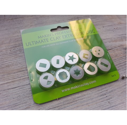 Makin's Professional Ultimate Clay Extruder Discs, 10 pcs.