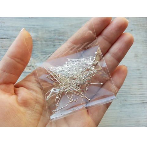 Silk pins, 100 pcs., 24 mm*0.6 mm