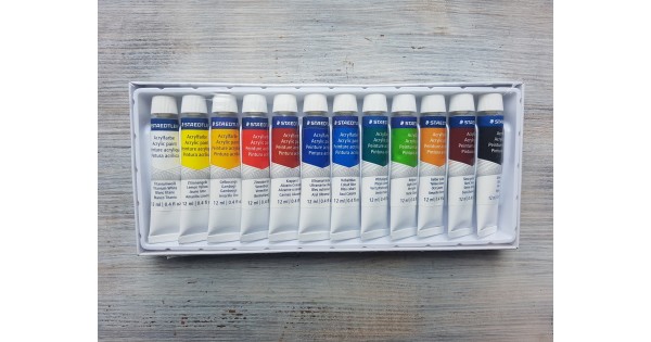 STAEDTLER® Metallic Watercolor Paint Pans - Set of 12