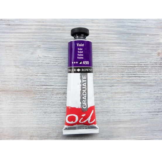 DALER ROWNEY oil paint "Graduate oil", violet, 38 ml, No. 450