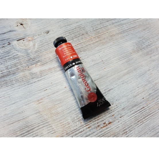 DALER ROWNEY oil paint "Georgian oil", vermilion (hue), 38 ml, No. 588