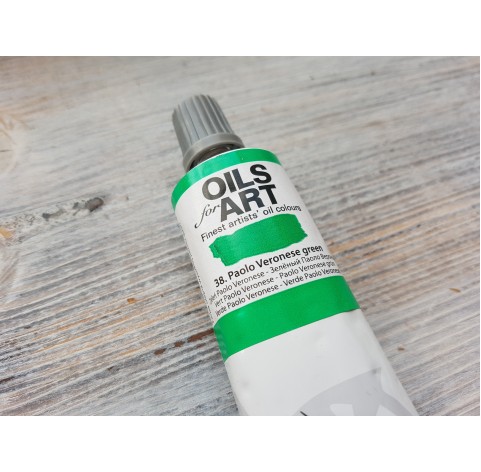 Renesans OLEJ FOR ART oil paint, Paolo Veronese green, 60 ml, No. 38