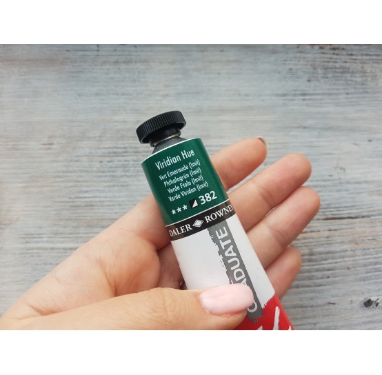 DALER ROWNEY oil paint "Graduate oil", viridian hue, 38 ml, No. 382