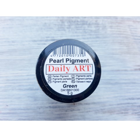Daily Art pearl effect pigment powder, green, 5 g
