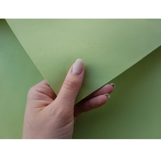 Foamiran sheet, foam rubber, Verde Pistacchio, 1 mm, 60*40 cm
