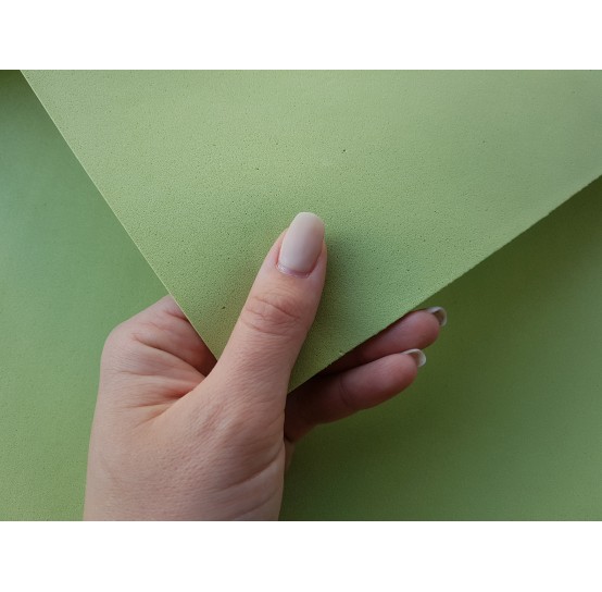 Foamiran sheet, foam rubber, Verde Pistacchio, 1 mm, 60*40 cm