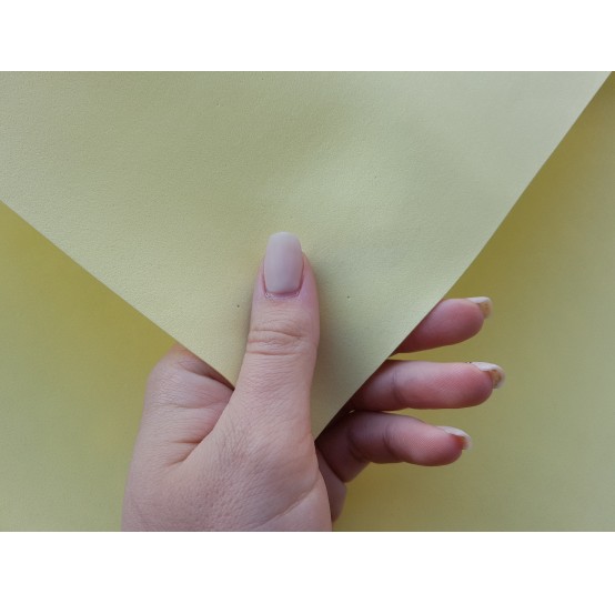 Foamiran sheet, foam rubber, Giallo Chiaro, 1 mm, 60*40 cm