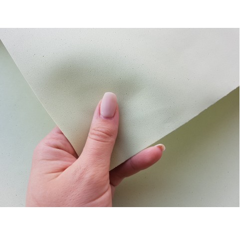 Foamiran sheet, foam rubber, Verde Salvia, 1 mm, 60*40 cm