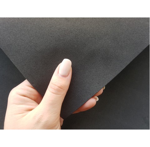 Foamiran sheet, foam rubber, Nero, 1 mm, 60*40 cm
