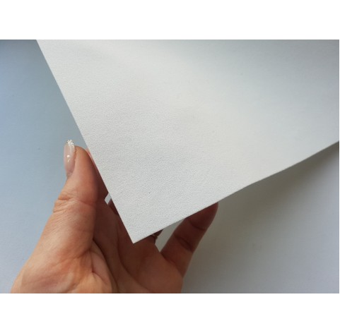 Foamiran sheet, foam rubber, Blanco, 1 mm, 60*40 cm
