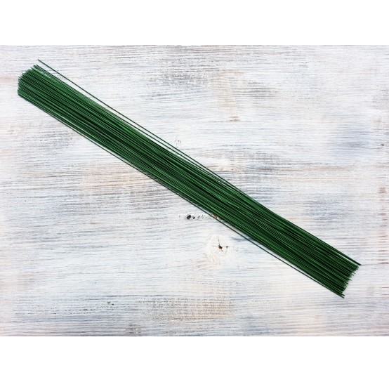 Floristic cut wire, green, Ø 0.6 mm, 40 cm, pack ~ 70-80 pcs., 100 g