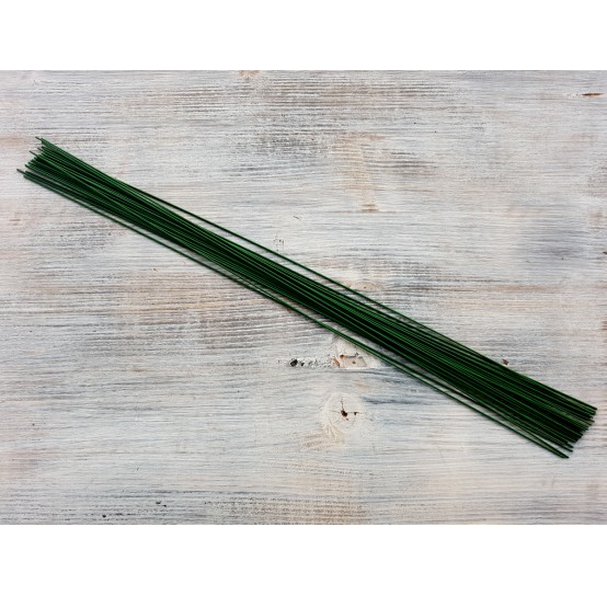 Floristic cut wire, green, Ø 1.0 mm, 40 cm, pack ~ 40-45 pcs., 100 g