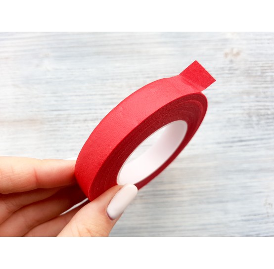 Floral tape, red, 13 mm*27 m