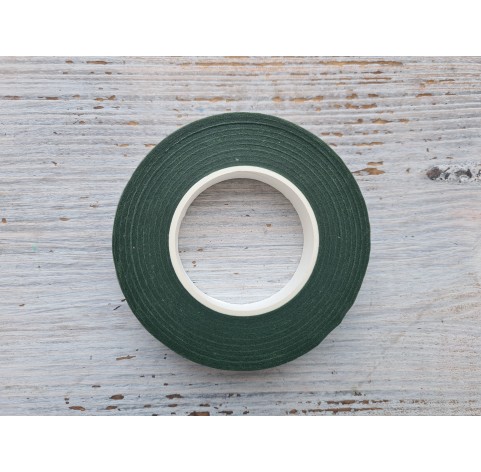Floral tape, dark green, 13 mm*27.4 m