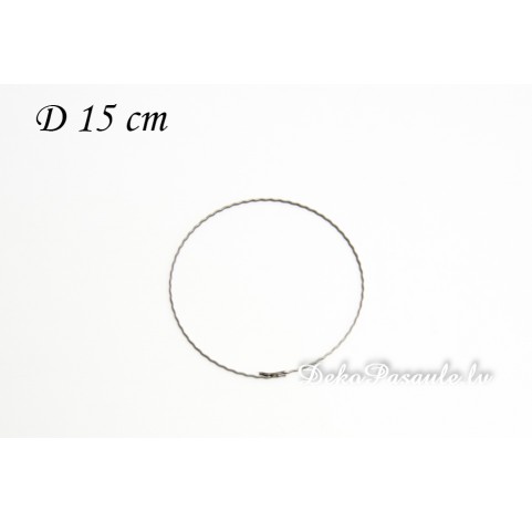 Metal ring, ribbed, Ø 15 cm