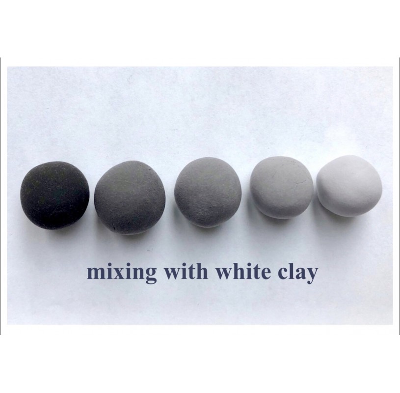 Self-hardening marshmallow polymer clay by DECO, black, 55 g