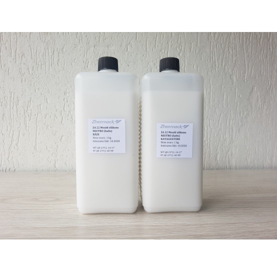 Silicone on platinum catalyst, Zhermack ZA 22 MOULD NEUTRO, white, 2 kg