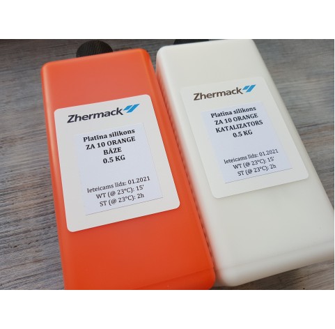 Silicone on platinum catalyst, Zhermack ZA 10, orange, 1 kg