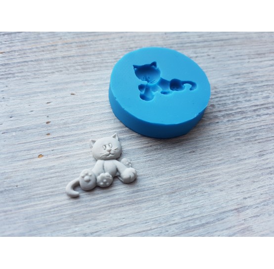 Silicone mold, cat, ~ 1.7*2.3 cm