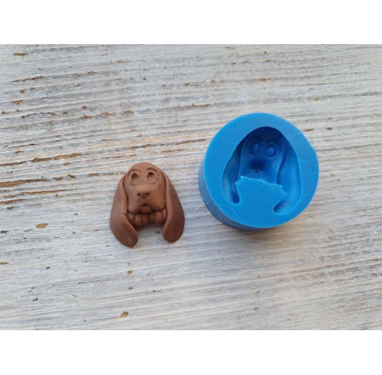 Silicone mold, dog (breed Basset Hound), ~ 2.5*2.8 cm