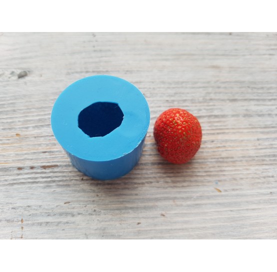 Silicone mold whole strawberry, 1 berry, L, ~ Ø 2.3 cm