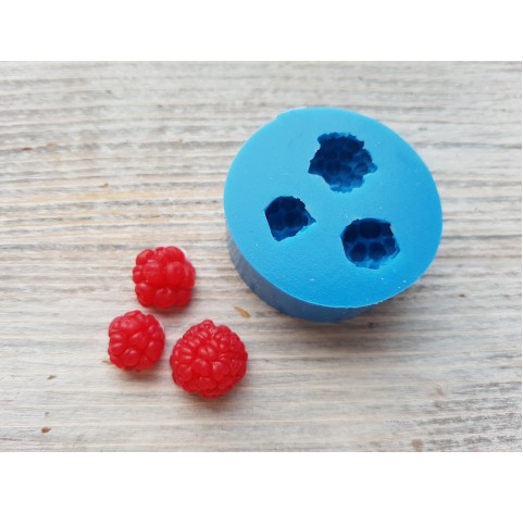 Silicone mold, Raspberry, S, 3 pcs., ~ Ø 0.9-1.2 cm