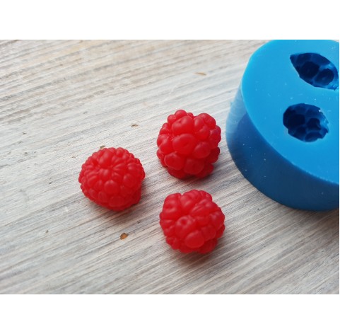 Silicone mold, Raspberry, M, 3 pcs., ~ Ø 1.2-1.4 cm