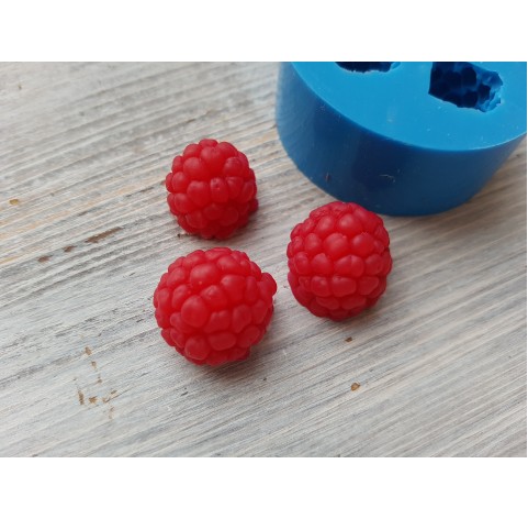 Silicone mold, Raspberry, XL, 3 pcs., ~ Ø 1.7-2 cm