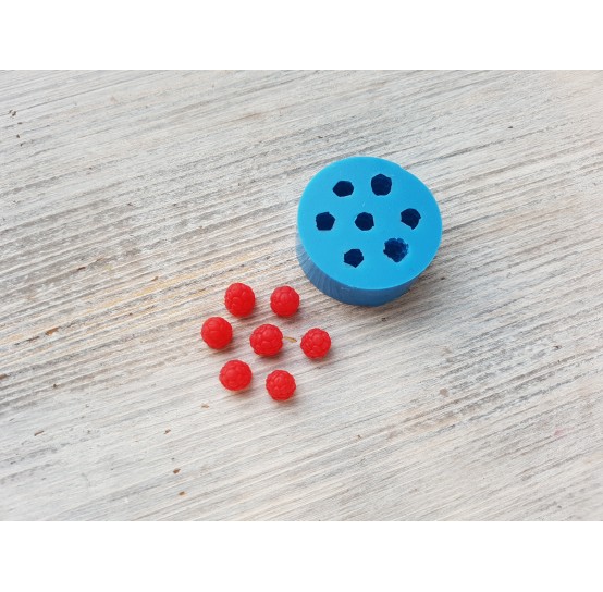 Silicone mold mini raspberry, 7 berries, ~ Ø 0.5-0.7 cm