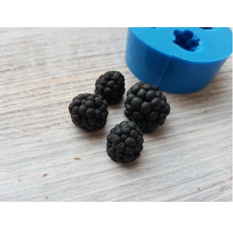 Silicone mold, Blackberry, 4 elements, ~ Ø 1-1.4 cm, H:0.9-1.1 cm