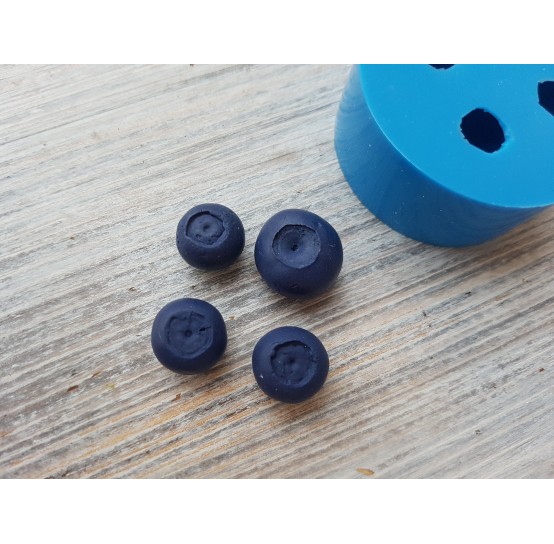 Silicone mold, Garden blueberry, 4 pcs., ~ Ø 1.3 - 1.7 cm