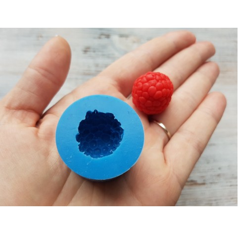 Silicone mold, Natural raspberry, L, style 2, ~ Ø 2.2 cm, H:2 cm