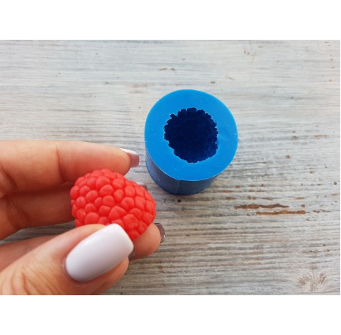Silicone mold, Natural raspberry, L, style 1, ~ Ø 2.7 cm, H:2.6 cm