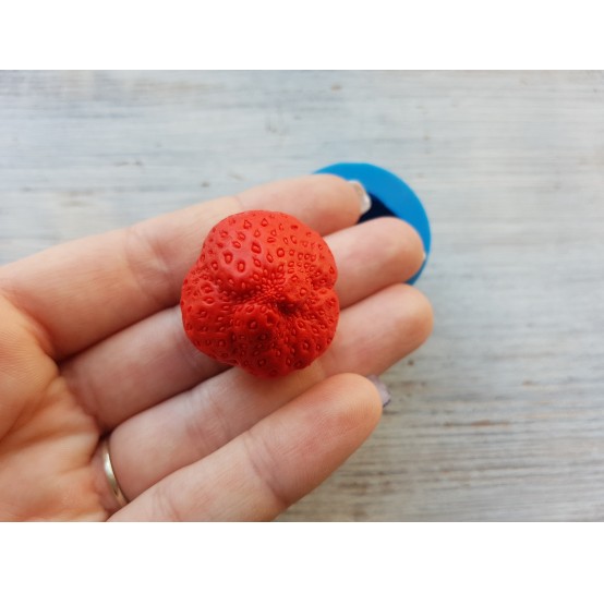 Silicone mold, Strawberry, XXL, style 2, ~ Ø 2.8 cm, ~ H:2.2 cm