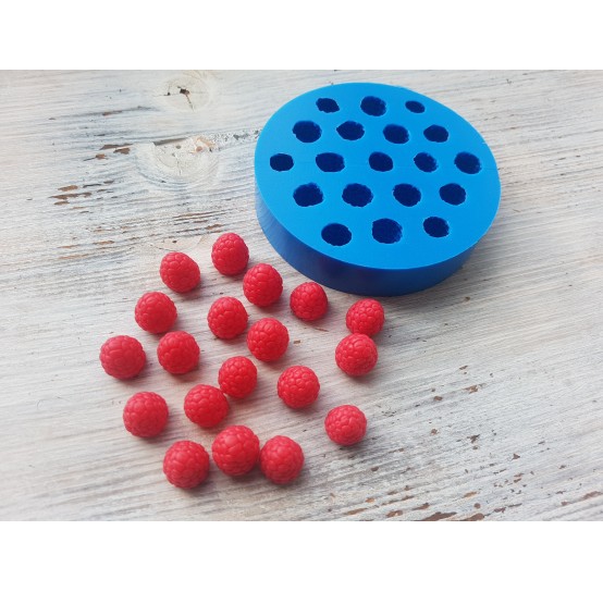 Silicone mold, Raspberry, 19 pcs., ~ Ø 1.3-1.5 cm